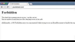 How To Fix 403 Forbidden Error | Hosting Tuition