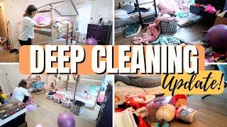 DEEP CLEANING A MESSY KIDS ROOM  || Satisfying Cleaning Motivation 2024