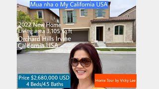 Touring beautiful 2022 home at Orchard Hills Irvine California USA |Home Tour Real Estate