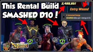 SUPERNATURAL Rental Build Wrecked D10! | MSF | Marvel Strike Force