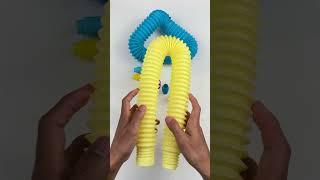 Creating ASMR MINI DIY POP-TUBE #diy #satisfyingvideos #relaxing #creative #oddasmr#poptubesounds