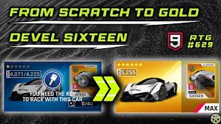 Asphalt 9 | From SCRATCH to GOLD Devel Sixteen | RTG #629