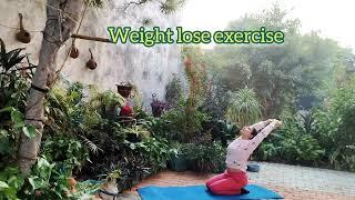 weight lose exercise (shweta tyagi yoga mom) #fitness #flexibility #weightloss #bharat#ॐ #yoga