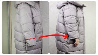 How to Shorten jacket sleeves in 5 minutes / DIY clothing repair