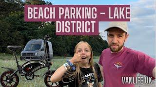 Wild Beach Camping in the LAKE DISTRICT and new DYU E-Bike - Van Life UK