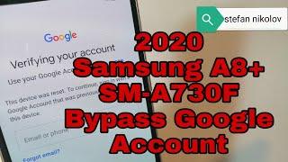 BOOM!!! Samsung A8 plus  SM-A730F. Remove google account, bypass FRP. Without PC.