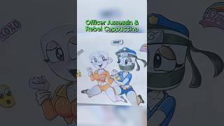 Italian Brainrot | Officer Cappuccino Assassin Arrests Rebel Ballerina Cappuccina | Sticker Book DIY