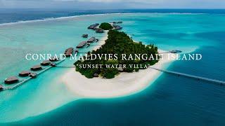 DJI Mavic 3 - Sunset Water Villa at the Conrad Maldives Rangali Island