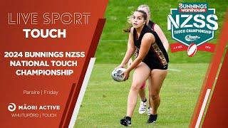 Day One | Girls | Columba v New Plymouth Girls | 2024 Bunnings NZSS National Touch Championship