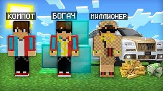 МАЙНКРАФТ НО Я НЕ ПЕРЕСТАЮ СТАНОВИТЬСЯ МИЛЛИОНЕРОМ | Компот Minecraft