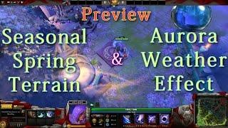 Dota 2 - Seasonal Spring Terrain & Aurora Weather Effect Preview - HD