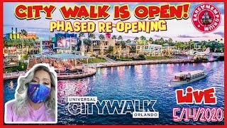 LIVE:City Walk is Open! Phased Re-Opening.New Protocols, Crowds. Part 2