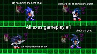 Sonic Exe The Disaster 2D | All Exes Gameplay #1