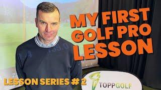 My first golf pro lesson (16 handicap golfer) with pro Mark Davies - Golf lesson series episode #2