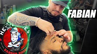 This Barber averages 85 haircuts a week at $40 a cut! fade with waves tutorial