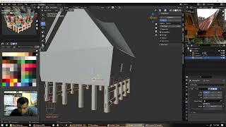 Batak Traditional House Low Poly Modeling