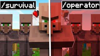 I Gave /operator To Villagers In Minecraft..!!