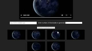 HTML5 Video Thumbnail Generator With Vanilla JavaScript