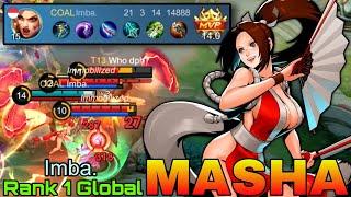 21 Kills Masha Monster HyperCarry - Top 1 Global Masha by Imba. - Mobile Legends