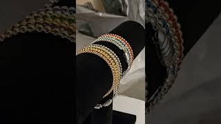 90 Minute Crystal and Gold Beaded Bracelet  #howtomakebeadedbracelet #beadedbracelet #diyjewelery