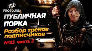 ПУБЛИЧНАЯ ПОРКА 23 Ч.2 #сведениетрека #сведениевокала