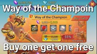 Lords Mobile ~ Way of the Champoin Buy One Get One Free