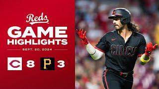 Pirates vs. Reds Game Highlights (9/20/24) | MLB Highlights