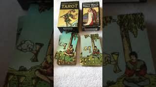 Comparison of the Radiant Wise Spirit Tarot and borderless Smith-Waite Centennial Deck - May 2019