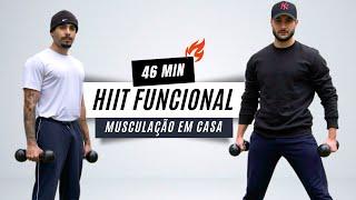 Treino para ganho de MASSA MUSCULAR e EMAGRECIMENTO ( Exercícios em casa )