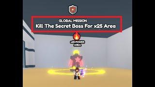 Secret Boss Location (Level Solo) - in Anime Evolution Simulator