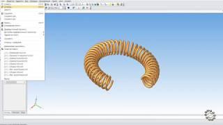 Пружина по окружности