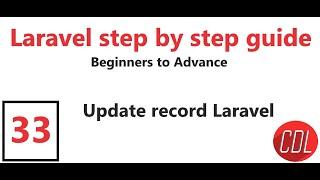 (33) Update record in Laravel | update using save() or save using object