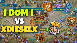 Lords Mobile - Insane Wow At K130! DOM Vs DIESEL! Clash Of Emperors! OlegTheBest Defeated