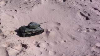 1/16 rc tank T-34-85 desert offroad