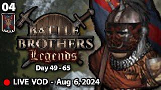 Battle with the Barbarian King - Battle Brothers Legends Mod