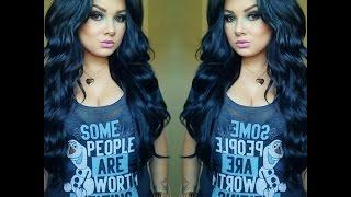 smokey eyes with a pop of turquoise