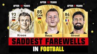 SADDEST FAREWELLS in FOOTBALL!  ft. Reus, Kroos, Giroud...