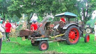 Holz häckseln mit dem Lanz Bulldog - Start, run and wood cutting with historic tractor