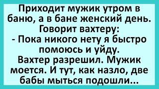 Мужик пришел в баню, а там женский день.... Анекдоты смешные до слез! Юмор! Приколы!