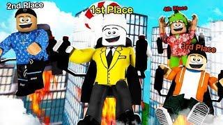 WE DID A JET PACK RACE IN ROBLOX MAD CITY