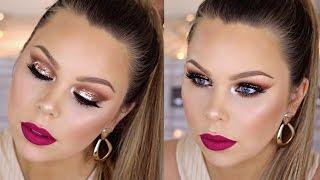 New Year's Eve Gold Glitter Makeup Tutorial - Crystal Conte