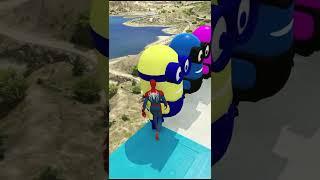 GTA 5 Epic Water Ragdolls | Spider-Man Jumps / Fails ep.022 #shorts