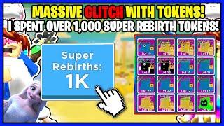 CLICKING CHAMPIONS SUPER REBIRTH TOKENS GLITCH! * THE EGG IS GLITCHED! I SPENT OVER 1,000! - ROBLOX