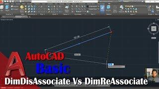 Dimdisassociate Vs Dimreassociate Command In AutoCAD