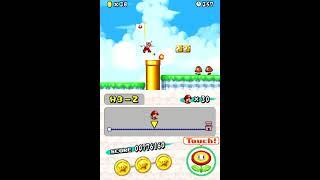 New Super Mario Bros (DS) World 3-2 Alternate (Dual Screen)