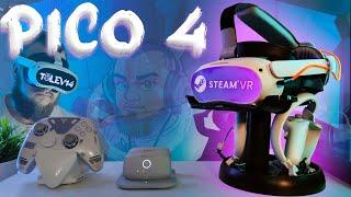 Идеальный VR шлем для Steam VR / Pico 4 / Обзор / Аксессуары