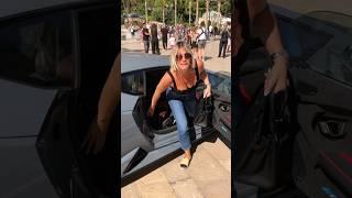 Beautiful blonde woman getting out her Lamborghini at Casino #billionaire #monaco #luxury #lifestyle