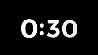 Classic countdown timer  - 30 Seconds - Silent