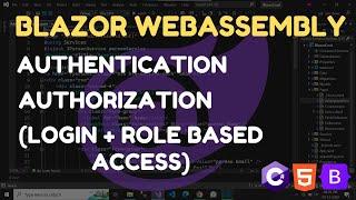 Jwt Authentication in blazor | Role based authorization in blazor webassembly
