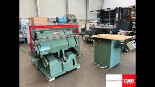 Hand Fed Platen die cutting machine   Crosland TXA size 810 x 1080 mm   Gab Supplies Ltd   1957